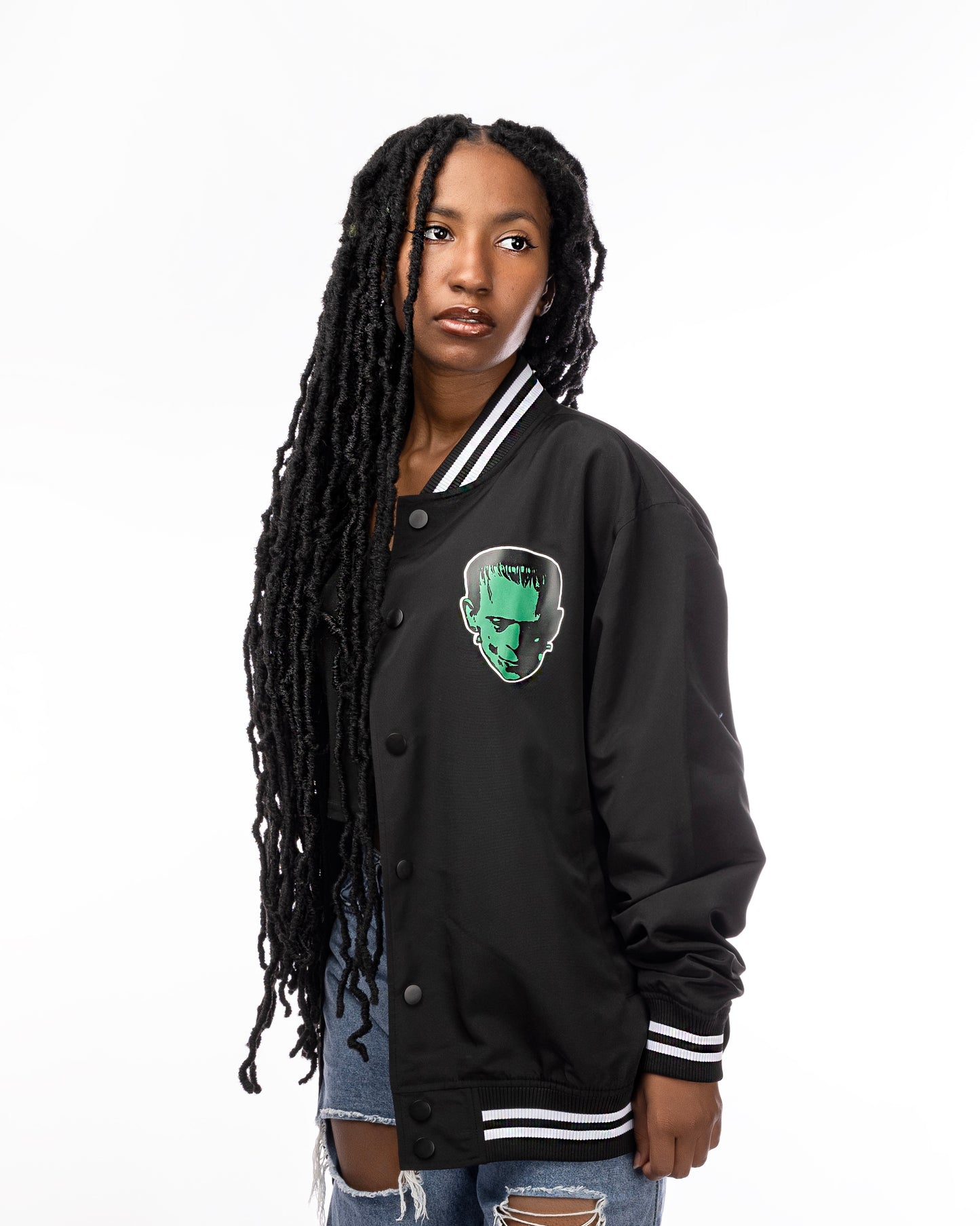 IRON FIST X FRANKENSTEIN ALIVE VARSITY JACKET