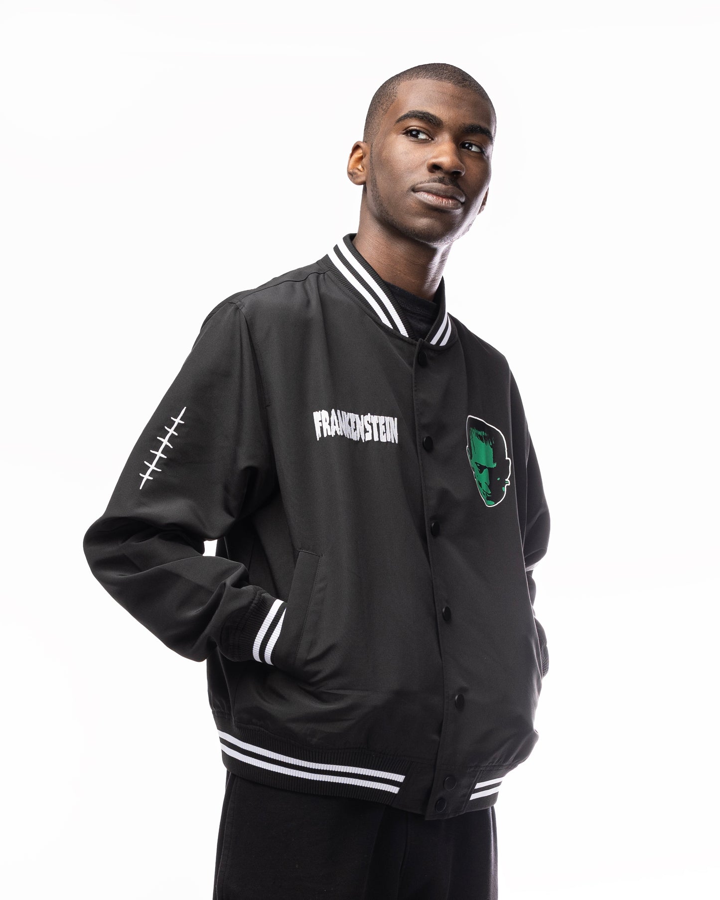 IRON FIST X FRANKENSTEIN ALIVE VARSITY JACKET