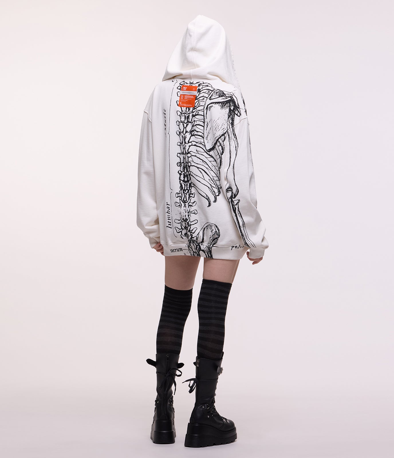 Wishbone Zip Hoodie (White) – Faith In Chaos