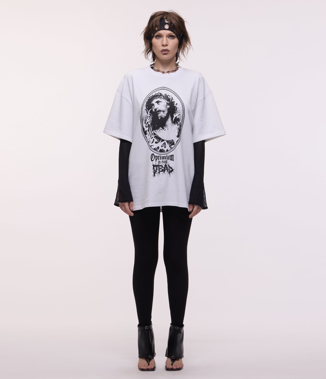 Optimism Is Dead Tee (White)