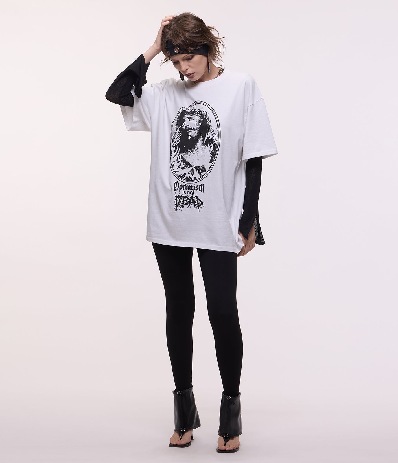 Optimism Is Dead Tee (White)