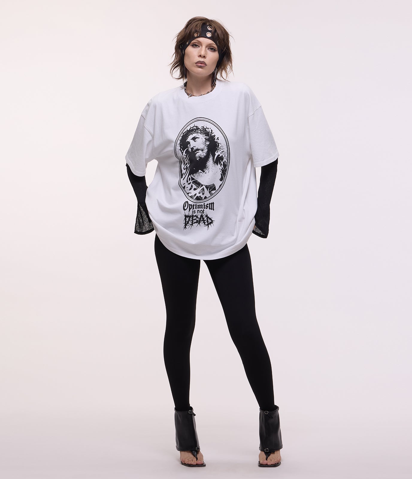 Optimism Is Dead Tee (White)