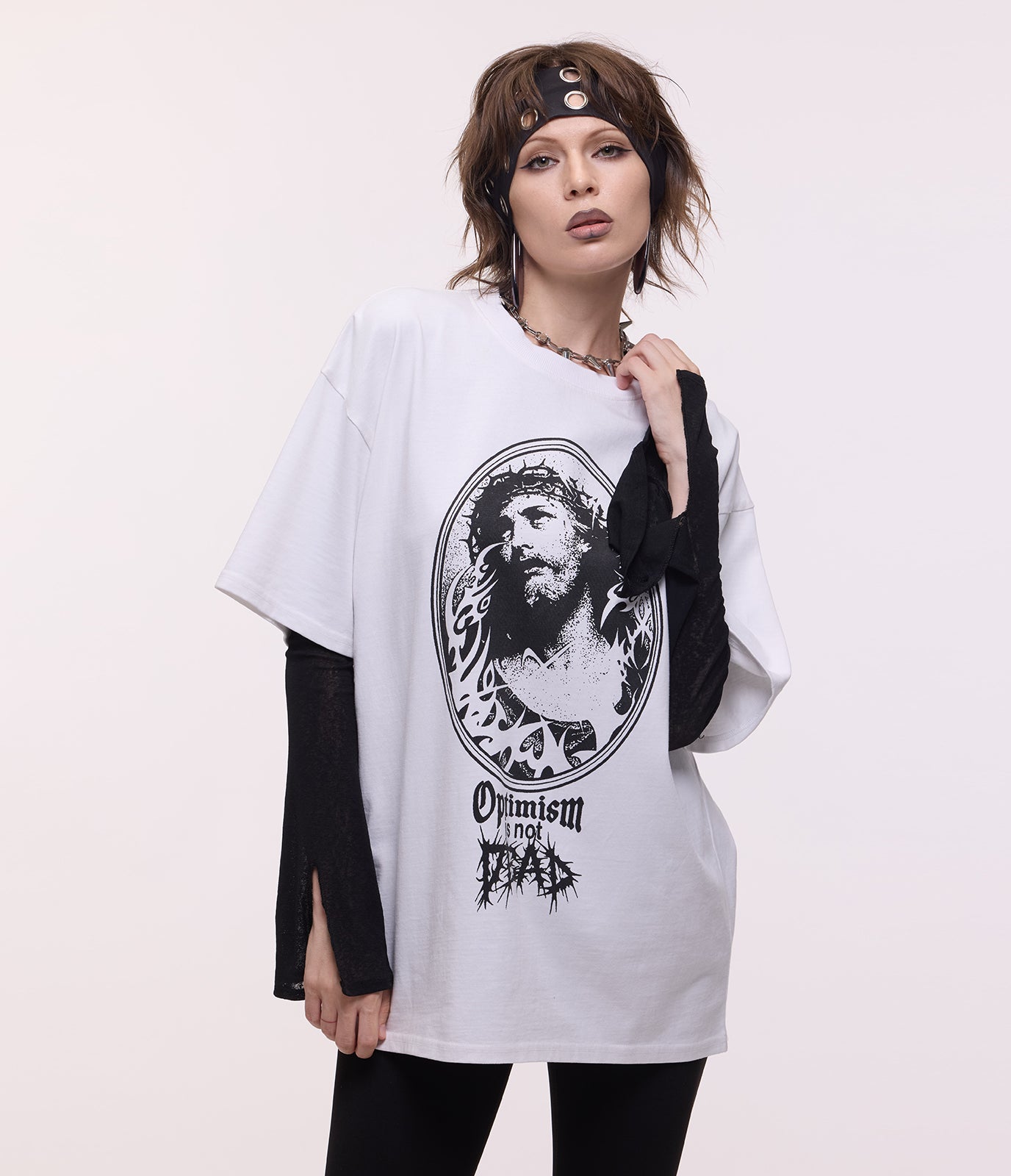 Optimism Is Dead Tee (White)