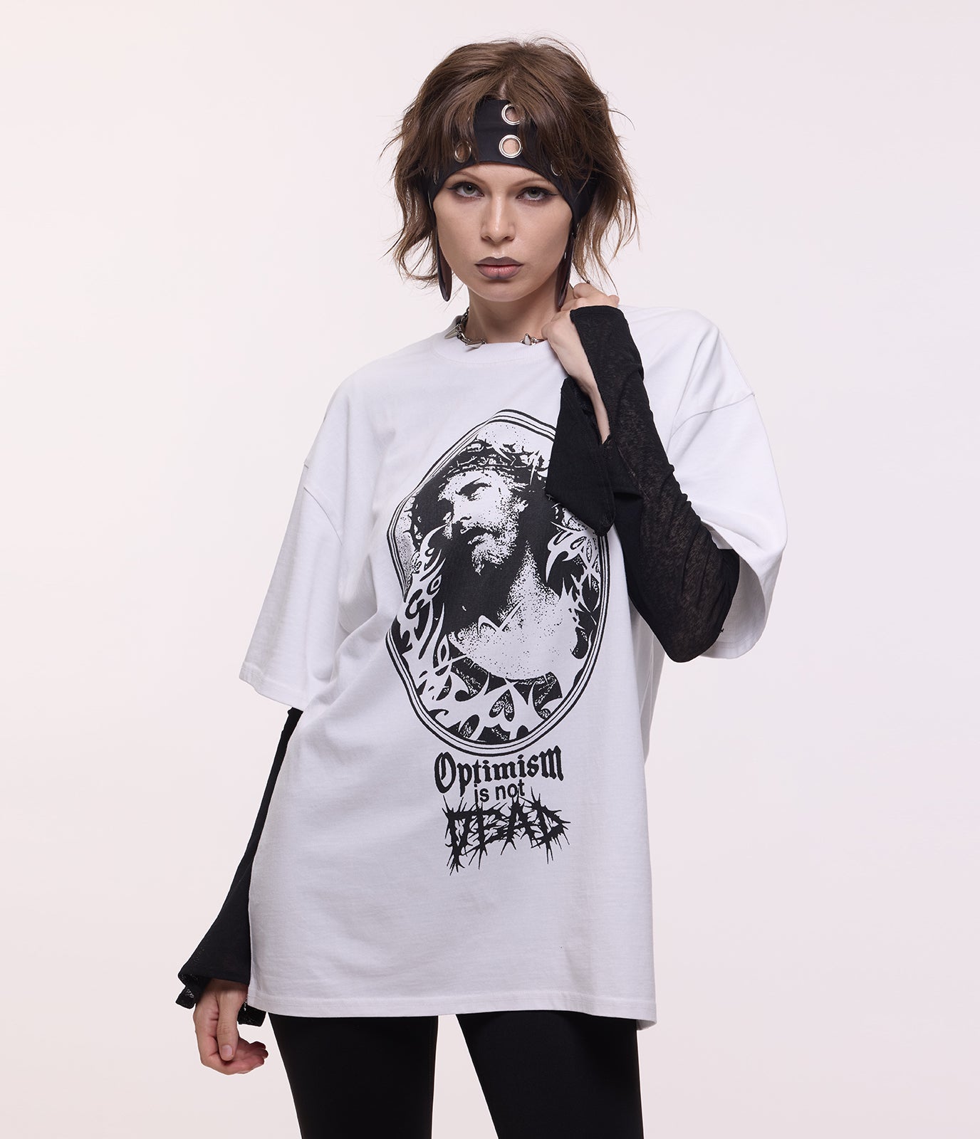 Optimism Is Dead Tee (White)