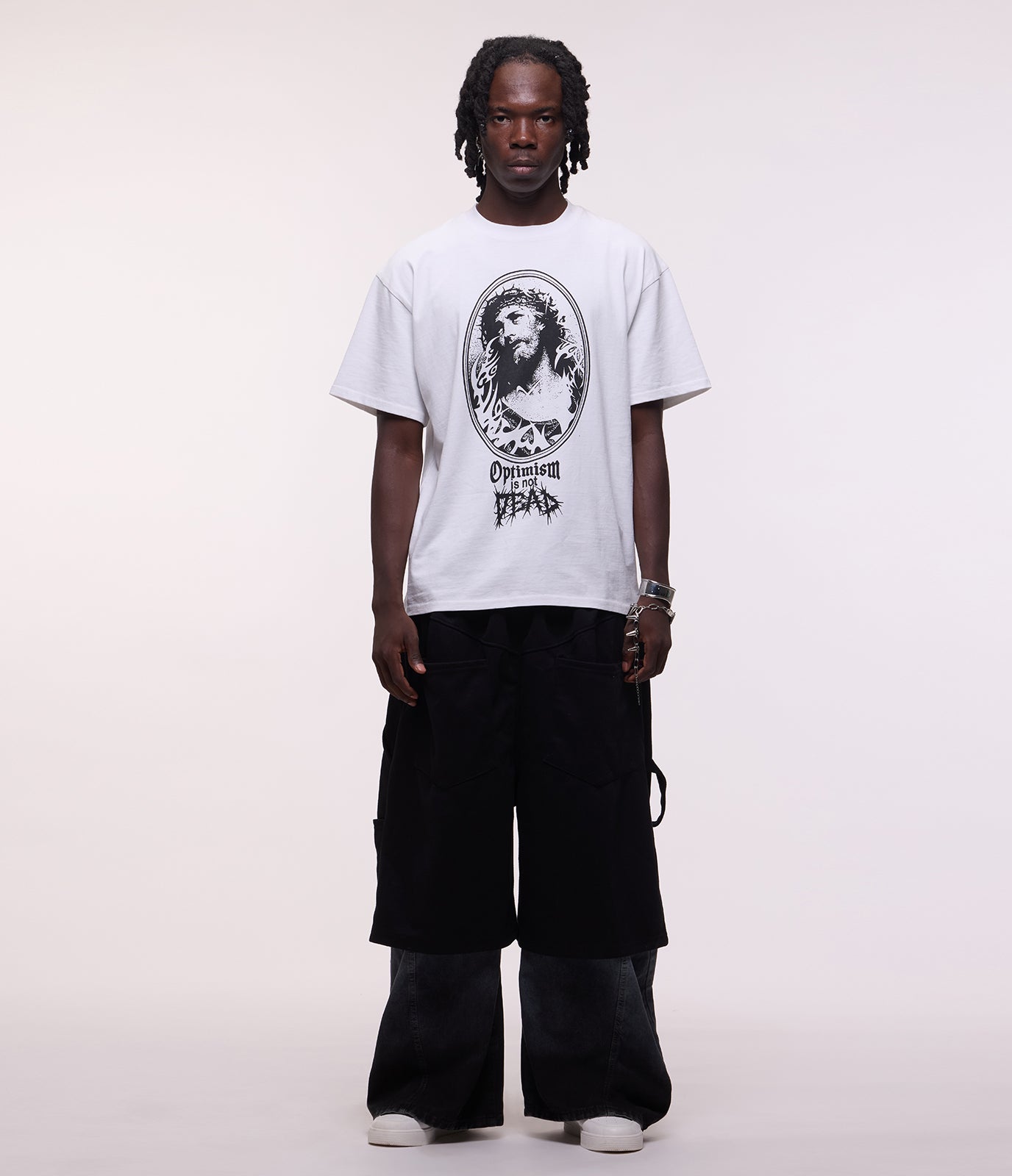 Optimism Is Dead Tee (White)