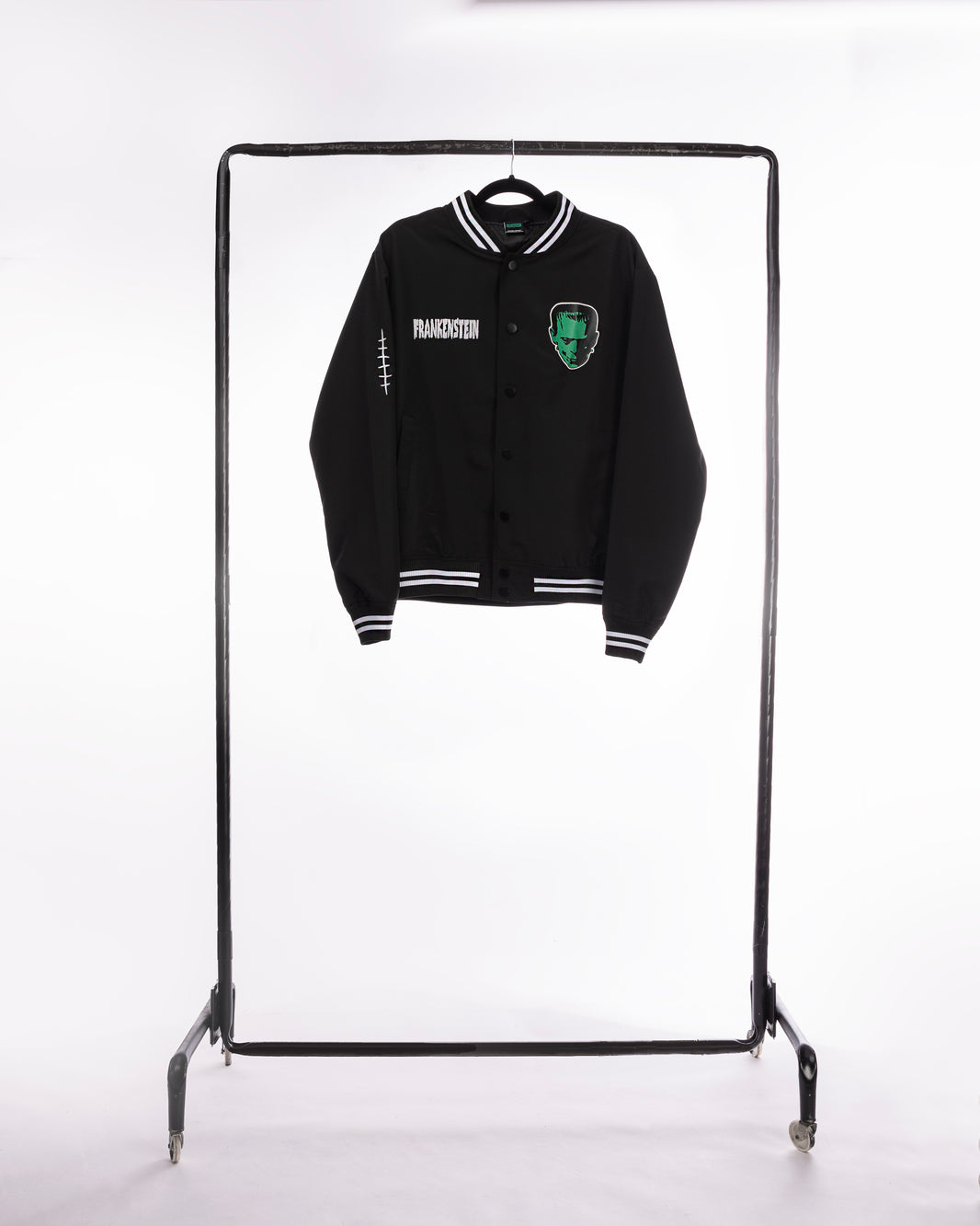 Frankenstein Alive Varsity Jacket – Glow-in-the-Dark