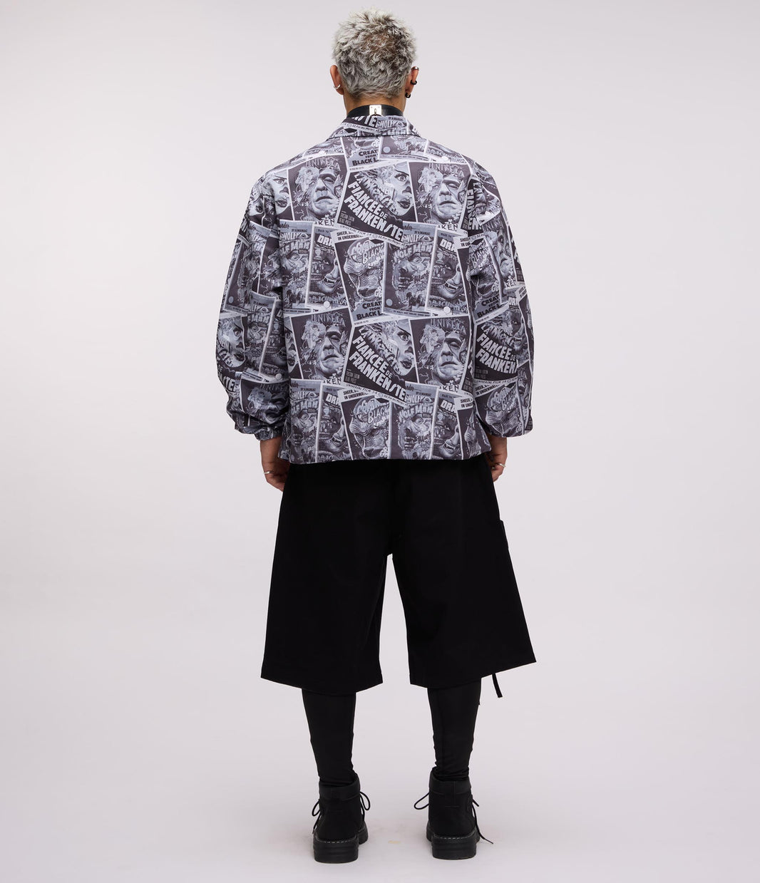 Tristan Eaton Nylon Coaches Jacket – Black & White