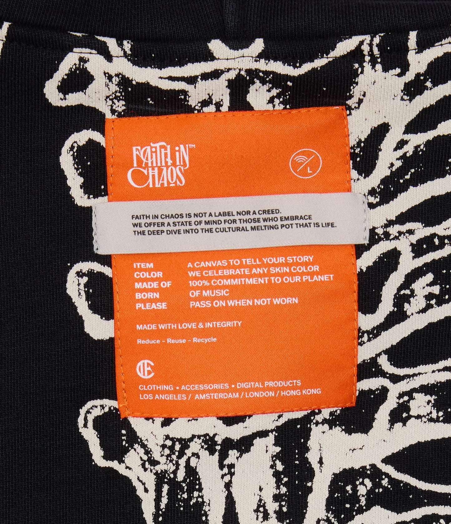 FIC X IFC WISHBONE HOODIE (BLACK)