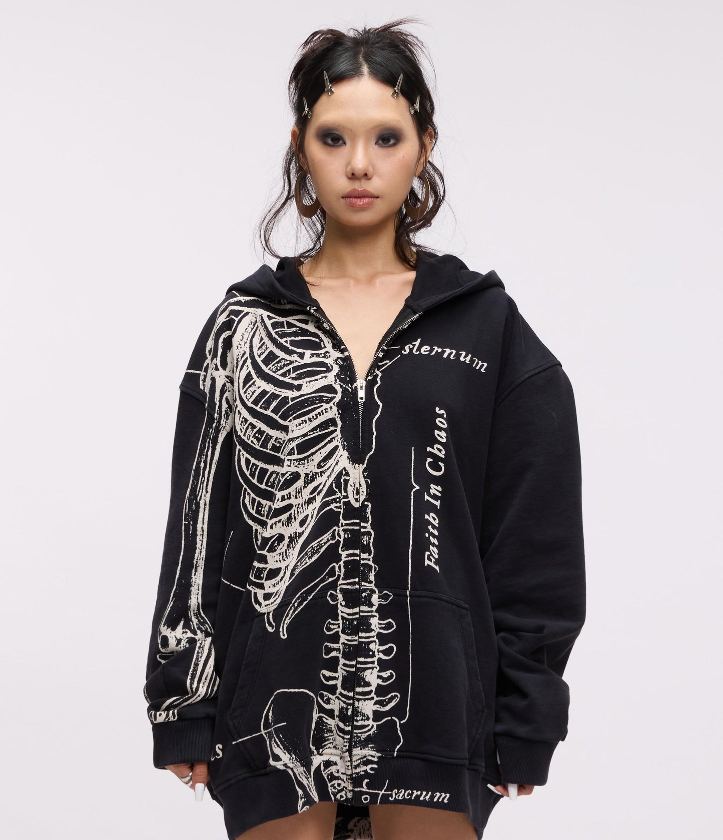 FIC X IFC WISHBONE HOODIE (BLACK)