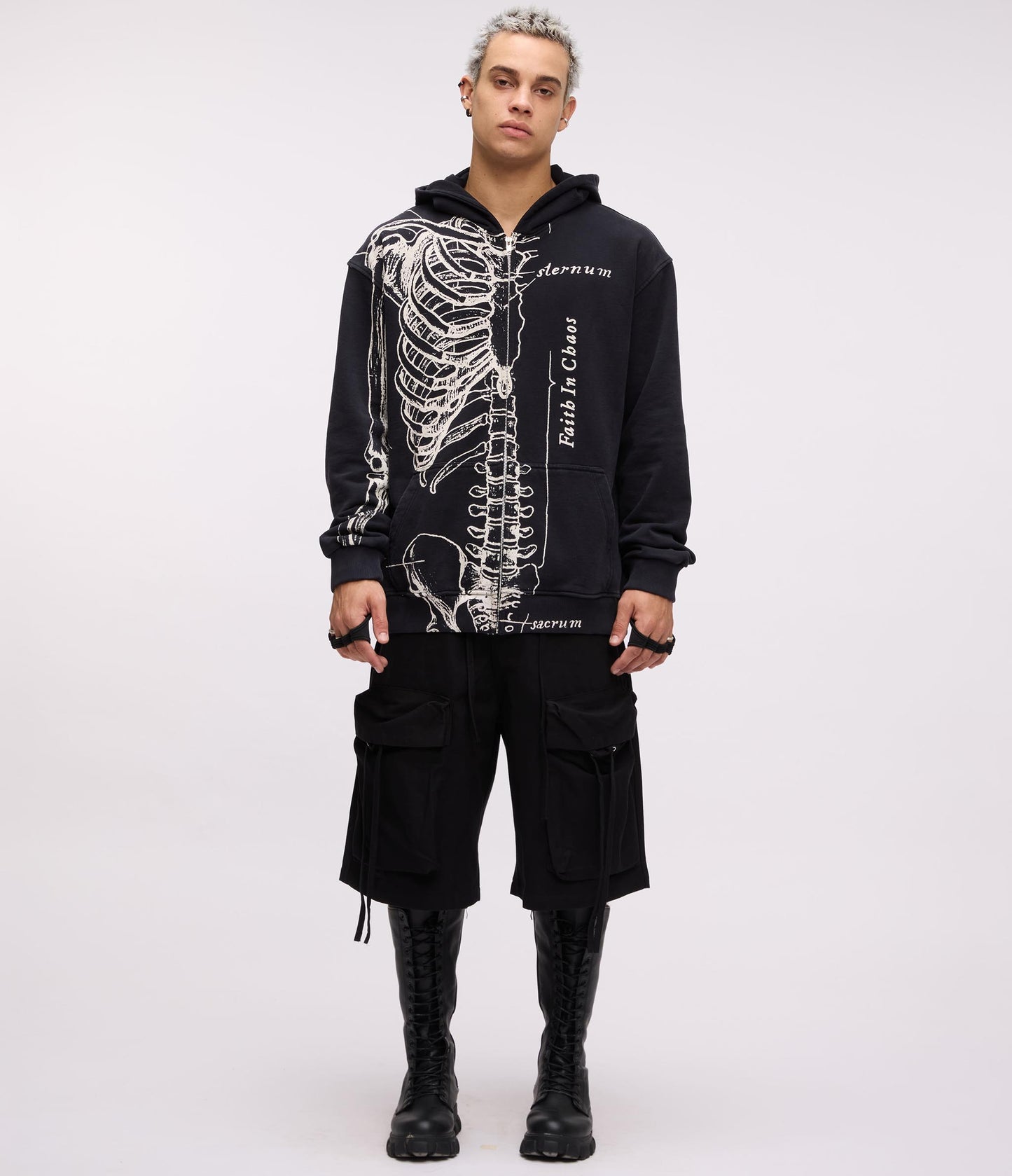 FIC X IFC WISHBONE HOODIE (BLACK)