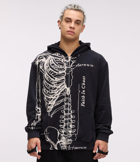 FIC X IFC WISHBONE HOODIE (BLACK)