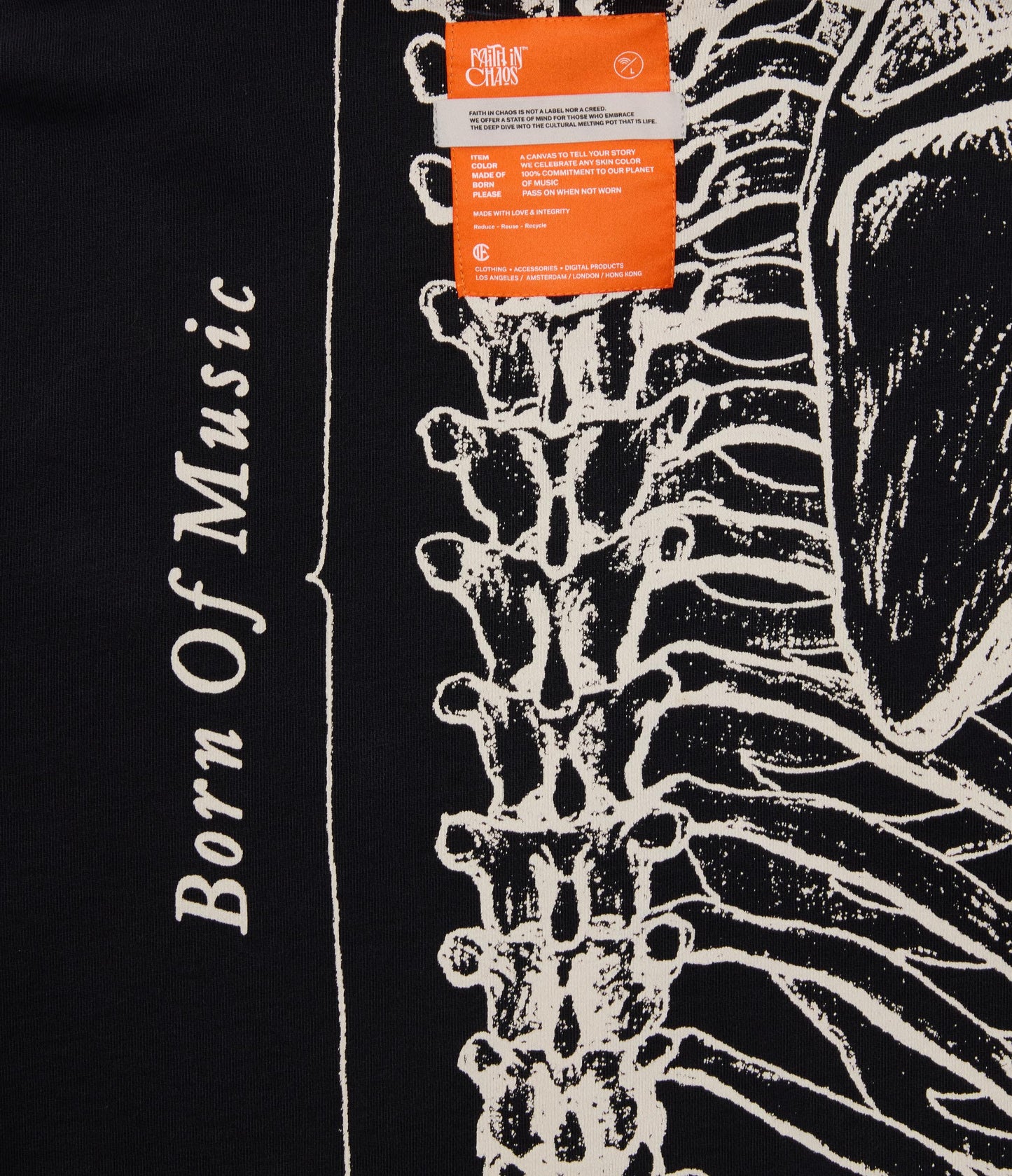 FIC X IFC WISHBONE HOODIE (BLACK)